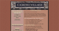 Desktop Screenshot of caminovillagehoa.com