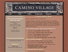 Tablet Screenshot of caminovillagehoa.com